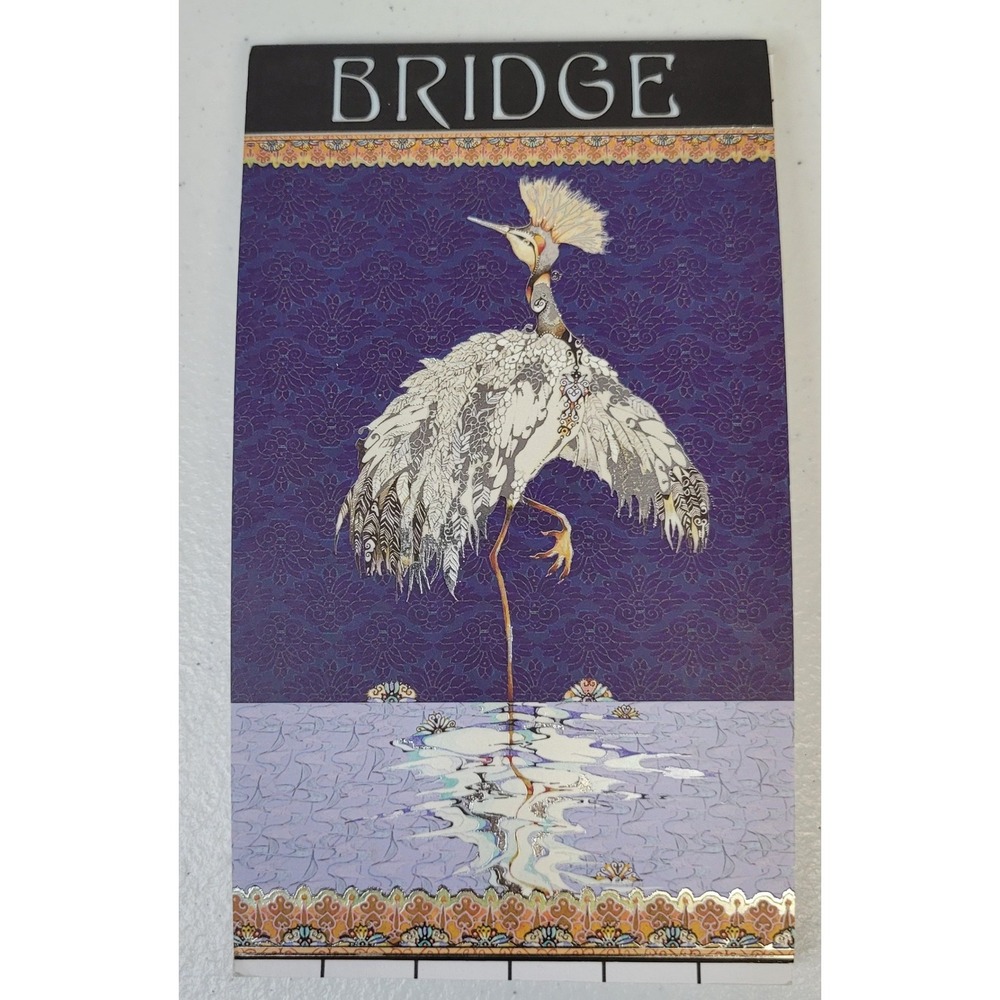 Pictura Contract Bridge Score Pad Artwork Kate‎ Follows Indigo Moon Crane Art